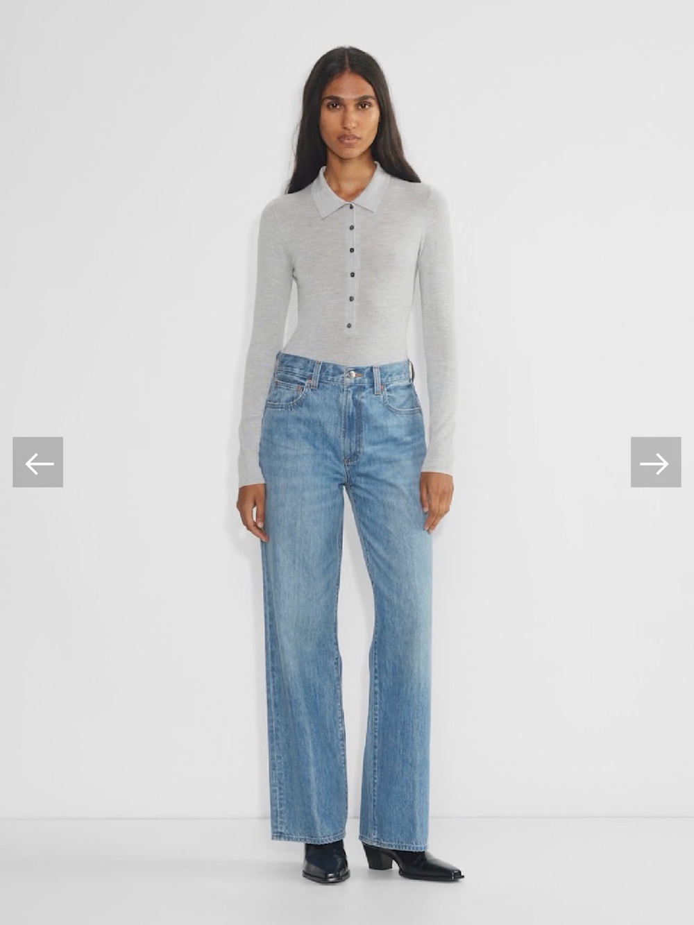 Denim Forum The Farrah Hi-Rise Wide Jean in 90’S Vntg Bl Crsd Ln Size 30